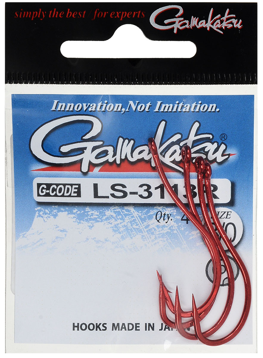 Крючок рыболовный Gamakatsu LS-3113R, №3/0, 4 шт14900400300 Крючок рыболовный Gamakatsu LS-3113R, №3/0, 4 шт14900400300Рыболовный крючок Gamakatsu LS-3113R изготовлен из стали. Крючок подходит как для растительных, так и для животных насадок. Содержит круглое ушко, жало с углублением и кованое цевье. Длинный загиб позволяет лучше удерживать приманку. Вид крепления - кольцо. Размер крючка: №3/0. Количество штук в упаковке: 4.