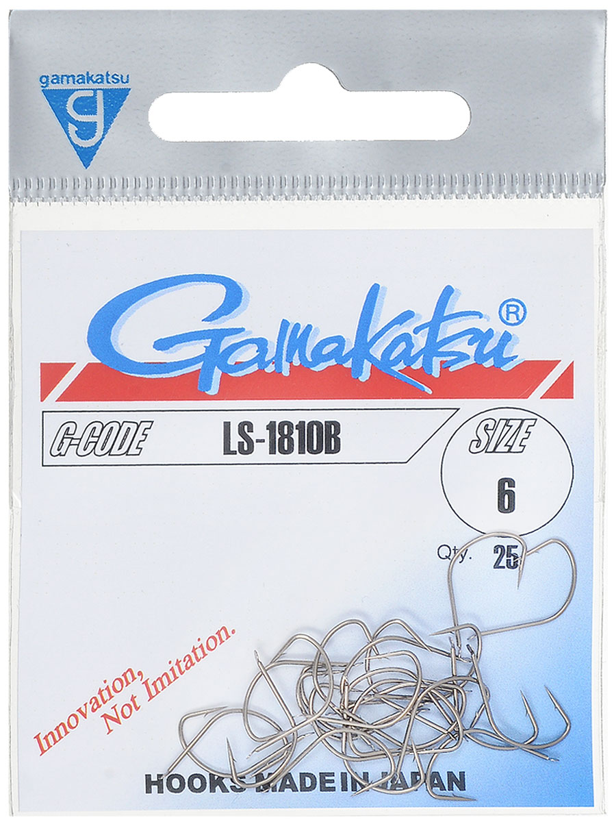 Крючок рыболовный Gamakatsu LS-1810B, №6, 25 шт14654800600 Крючок рыболовный Gamakatsu LS-1810B, №6, 25 шт14654800600Крючок Gamakatsu LS-1810B - это крючок с лопаткой, удлиненным цевьем и острым изгибом. Выполненные из высококачественной стали крючки на 20% надежнее и мощнее по сравнению с большинством аналогов. Размер крючка: №6. Вид крепления: лопатка. Количество штук в упаковке: 25 штук.