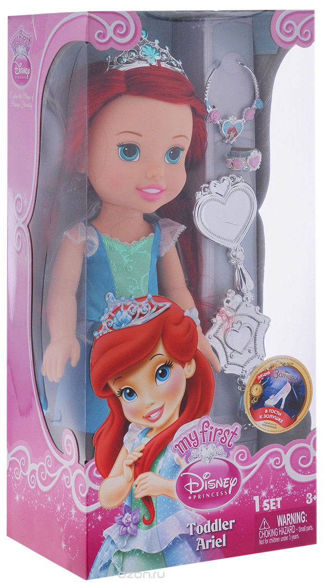 Disney Princess Кукла Малышка Ариэль791820 Disney Princess Кукла Малышка Ариэль791820Кукла Disney Princess Малышка Ариэль - прекрасная принцесса, которая обязательно понравится вашей дочурке. Туловище куклы выполнено из высококачественного пластика; голова, ручки и ножки подвижны. Принцесса одета в красивое платье, на ножках туфельки. Кукла имеет большие очень выразительные глазки и длинные мягкие волосы, которые можно заплетать в различные прически. На голове королевская тиара. В комплекте аксессуары для принцессы - зеркальце, расческа, браслет и ожерелье. Такая куколка очарует вас и вашу дочурку с первого взгляда! Ваша малышка с удовольствием будет играть с принцессой, проигрывая сюжеты из мультфильма или придумывая различные истории. Порадуйте свою дочурку таким замечательным подарком!