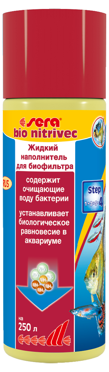 Средство для воды Sera Bio Nitrivec, 100 мл3740 Средство для воды Sera Bio Nitrivec, 100 мл3740Средство Sera Bio Nitrivec содержит культуры нитрифицирующих бактерий вместе с мелкоизмельченной вулканической породой, в которой они и живут. Поэтому площадь для их расселения уже имеется в самом средстве, что позволяет немедленно приступить к очищению воды в аквариуме. Многочисленные поры вулканической породы насыщены ионами кальция, магния, калия и других минералов, положительно воздействующих на качество воды. Если в воде присутствует аммоний, происходит немедленная замена: ионы из вулканической породы поступают в воду, где они принимаются живыми организмами, а аммоний оседает в освободившихся порах. Очищающие бактерии из Sera Bio Nitrivec перерабатывают его сначала в нитриты, а затем в нитраты, которые, в свою очередь, поглощаются растениями. Постепенно вулканическая пыль с живущими на ней бактериями оседает на дно, превращая весь донный материал в огромный биологический фильтр.