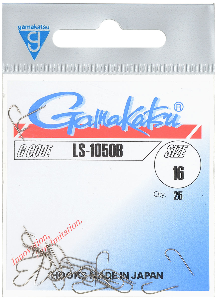 Крючок рыболовный Gamakatsu LS-1050B, №16, 25 шт14651701600 Крючок рыболовный Gamakatsu LS-1050B, №16, 25 шт14651701600Рыболовный крючок Gamakatsu LS-1050B изготовлен из стали, подходит для ловли плотвы. Крючок Gamakatsu LS-1050B - это крючок с лопаткой, удлиненным цевьем и острым изгибом. Выполненные из высококачественной стали, крючки на 20% надежнее и мощнее по сравнению с большинством аналогов. Размер крючка: №16. Вид крепления: лопатка. Количество штук в упаковке: 25 штук.