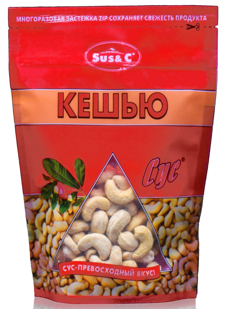 Сус кешью сушеный, 170 г006-0007 Сус кешью сушеный, 170 г006-0007Доказано, что кешью не только приятен на вкус, но и полезен. Он богат белками, жирами, углеводами, витаминами (группы B, A, E, PP), микро- и макроэлементами (железо, цинк, йод, фосфор, кальций, калий, магний, натрий), которые способствуют снижению уровня холестерина в крови и нормализуют деятельность сердечно-сосудистой системы. Кешью Сус придаст вам природную силу и энергию.