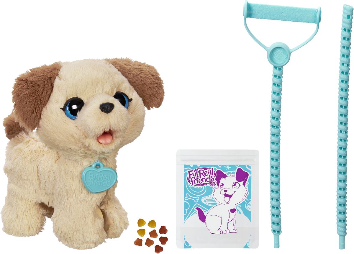 FurReal Friends Интерактивная игрушка Весёлый щенок ПаксC2178 FurReal Friends Интерактивная игрушка Весёлый щенок ПаксC2178Весёлый щенок Пакс так похож на настоящего! Пакс ест и ходит в туалет, словно живой щенок! Он такой послушный и умеет ходить на поводке! Пакс издает звуки, когда ему уделяешь внимание. В наборе съемный поводок, 9 нагеттсов и пакет для уборки за щенком.