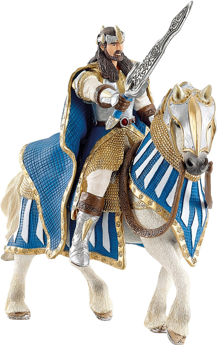 Schleich Фигурка Рыцарь Грифонов Король на лошади70119 Schleich Фигурка Рыцарь Грифонов Король на лошади70119Фигурка Schleich Рыцарь Грифонов. Король на лошади станет прекрасным подарком для вашего ребенка. Она выполнена из каучукового пластика. Детали фигурки четкие и максимально детализированы, что привлечет внимание ребенка, который с огромным удовольствием будет играть с ней в ролевые игры. Фигурка разъемная и ваш ребенок может играть отдельно как с королем, так и с лошадью. Всадник надежно крепится к лошади с помощью магнитов, встроенных в фигурки. Рука с мечем подвижна в плече. Такая фигурка непременно понравится вашему ребенку и станет замечательным украшением любой коллекции. Всемогущий правитель Грифонов является смелым воином и мудрым королем своей страны. Король представлен в красочных доспехах и с мощным оружием. Он едет на своем боевом коне на поле битвы.