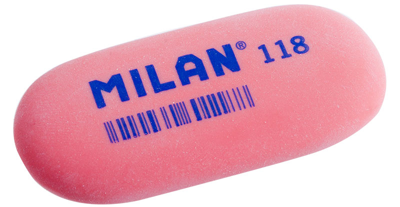 Milan Ластик 118 цвет красныйCMM118_красный Milan Ластик 118 цвет красныйCMM118_красныйЛастик Milan овальной формы для точного стирания. Полумягкая текстура.
