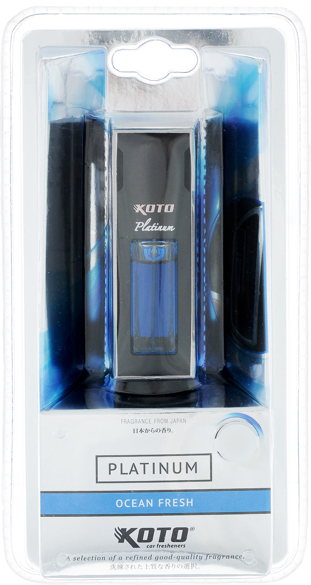 Ароматизатор автомобильный Koto Platinum. Ocean fresh, 12 млFDL-109 Ароматизатор автомобильный Koto Platinum. Ocean fresh, 12 млFDL-109Ароматизатор Koto Platinum. Ocean fresh эффективно устраняет неприятные запахи и придает легкий приятный аромат. Изделие предназначено для размещения в автомобиле на дефлекторе с помощью клипсы.