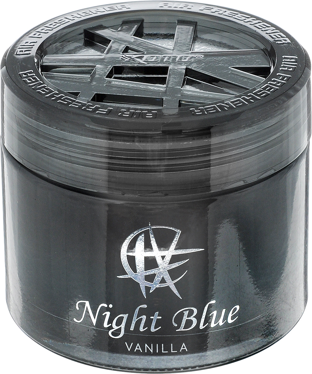 Ароматизатор автомобильный Koto Night Blue. Vanilla, гелевый, 65 млFPG-101 Ароматизатор автомобильный Koto Night Blue. Vanilla, гелевый, 65 млFPG-101Автомобильный ароматизатор Koto Night Blue. Vanilla эффективно устраняет неприятные запахи и придает приятный аромат. Сочетание геля с парфюмами наилучшего качества обеспечивает устойчивый запах. Кроме того, ароматизатор обладает элегантным дизайном. Изделие можно разместить на горизонтальной поверхности, используя двухстороннюю наклейку.