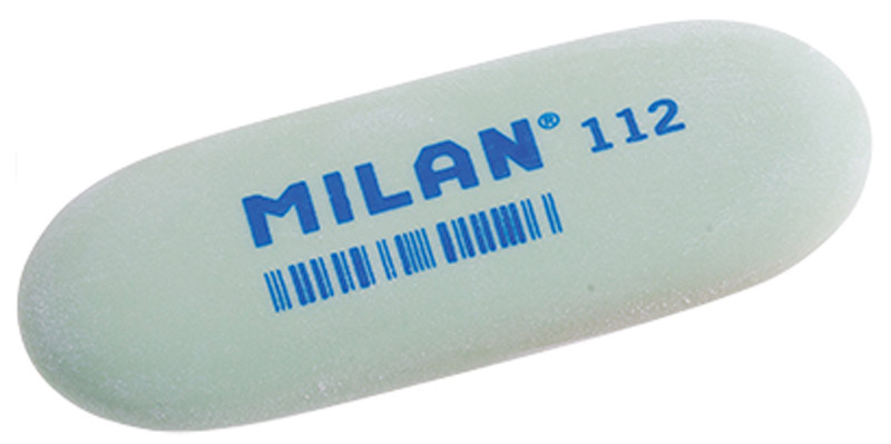 Milan Ластик 112 цвет зеленыйCMM112_зеленый Milan Ластик 112 цвет зеленыйCMM112_зеленыйЛастик Milan овальной формы подходит для работы с очень мягкими карандашами и со специальными видами карандашей. Ластик хорошо подходит для создания свето-теневых эффектов в портретных работах.