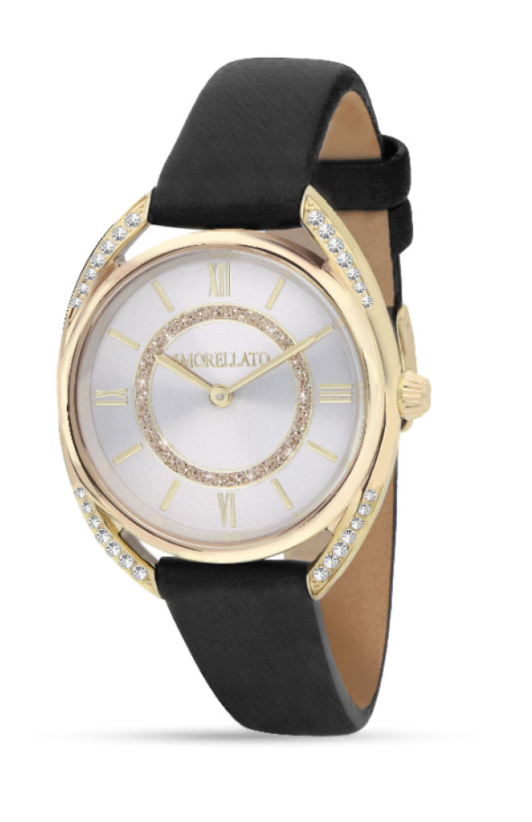 Наручные часы женские Morellato Tivoli, цвет: черный. R0151137503R0151137503 Наручные часы женские Morellato Tivoli, цвет: черный. R0151137503R0151137503Наручные часы Morellato, корпус и задняя крышка из стали, стразы из стеклаб PVD покрытие