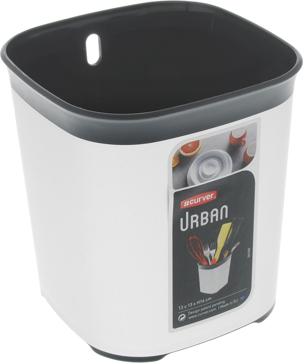 Сушилка для столовых приборов Curver Urban, цвет: серый, черный, 13 х 13 х 14 см02333-216-00 Сушилка для столовых приборов Curver Urban, цвет: серый, черный, 13 х 13 х 14 см02333-216-00Сушилка для столовых приборов Curver Urban изготовлена из прочного пластика. Дно изделия оформлено перфорацией. Сушилка удобна в использовании и имеет современный дизайн, который станет ярким акцентом в интерьере вашей кухни. Можно мыть в посудомоечной машине.