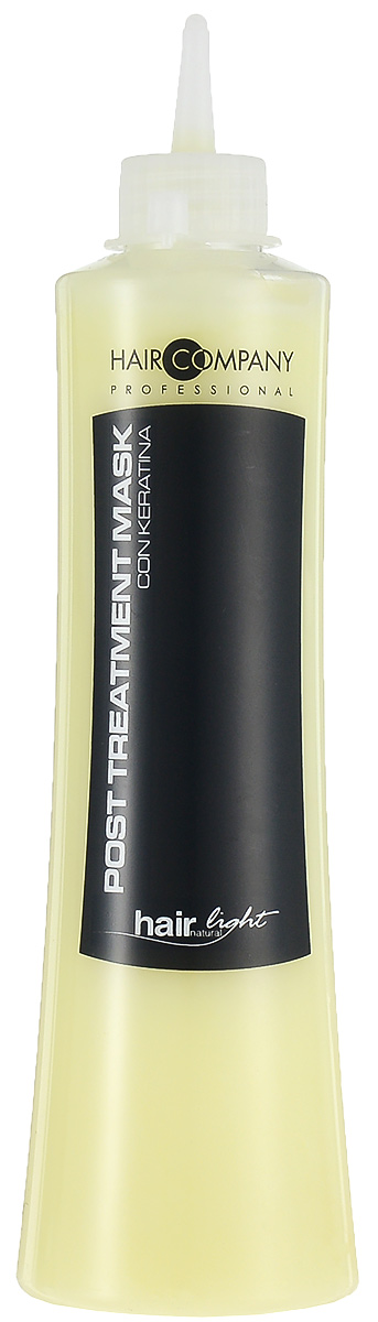Hair Company Маска восстанавливающая для волос Hair Light Post Treatment Mask 500 мл251796/LB11409 RUS Hair Company Маска восстанавливающая для волос Hair Light Post Treatment Mask 500 мл251796/LB11409 RUSВосстанавливающая маска Hair Company Hair Light Post Treatment Mask с кератиновыми протеинами, придает эластичность волосам, делая их мягкими и питая естественными аминокислотами, содержащимися в молекулярной структуре волос. Выравнивает уровень рН, сглаживает чешуйки, избегая преждевременного смывания пигмента после химической завивки, выпрямления и окрашивания, помогает волосам восстановить необходимый водный баланс. Способ применения: Нанести на вымытые шампунем Post Тгеаtmепt и подсушенные волосы. Оставить на 3-5 минут и смыть водой.