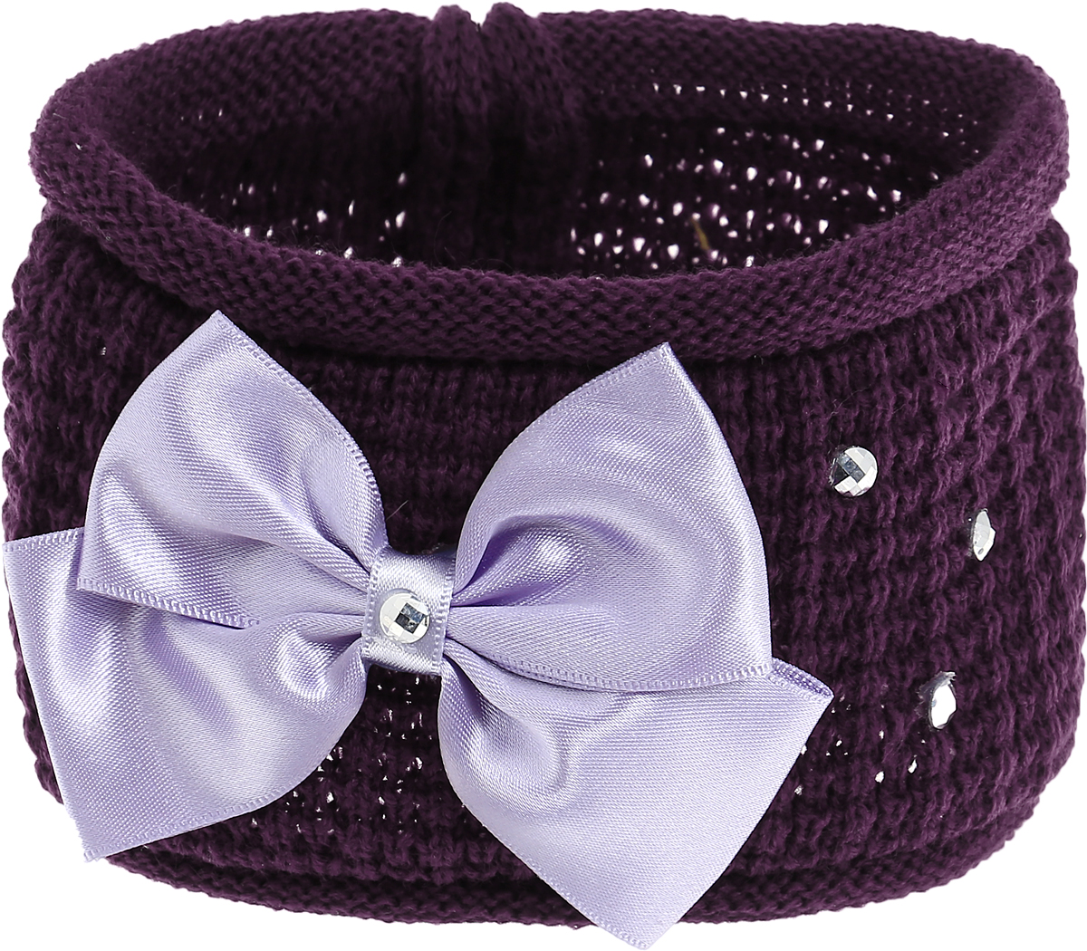 Babys Joy Повязка для волос цвет темно-фиолетовый сиреневый K 21K 21_бордовый, фиолетовый Babys Joy Повязка для волос цвет темно-фиолетовый сиреневый K 21K 21_бордовый, фиолетовыйПовязка для волос Babys Joy выполнена оригинальным вязаным узором и декорирована атласным бантом и стразами. Изделие позволит не только убрать непослушные волосы с лица, но и придать образу немного романтичности и очарования. Повязка для волос Babys Joy подчеркнет уникальность вашей маленькой модницы и станет прекрасным дополнением к ее неповторимому стилю.