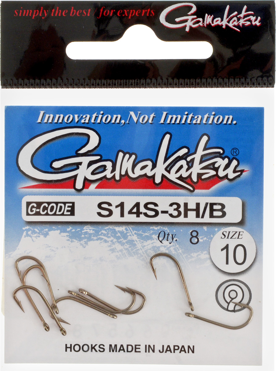 Крючок рыболовный Gamakatsu S14S-3H/B, размер 10, 8 шт14902501000 Крючок рыболовный Gamakatsu S14S-3H/B, размер 10, 8 шт14902501000Крючок Gamakatsu S14S-3H/B предназначен для ловли мелкой и средней рыбы. Изделие изготовлено из высококачественной и прочной стали. Крючок прекрасно справляется с любой рыбой как на море, так и на спокойной воде. Размер: 10. Количество: 8 шт. Вид головки: кольцо.