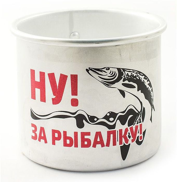 Кружка Эврика Ну, за рыбалку, 500 мл97942 Кружка Эврика Ну, за рыбалку, 500 мл97942Оригинальные алюминиевые кружки с нанесением