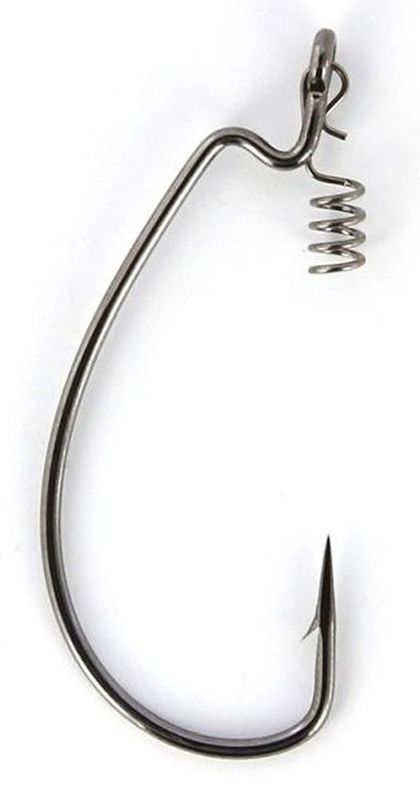 Крючки офсетные Yoshi Onyx Offset Hook Big Eye, с пружинкой 4/0, 5 шт97438 Крючки офсетные Yoshi Onyx Offset Hook Big Eye, с пружинкой 4/0, 5 шт97438Удлиненные офсетные кованные крючки Yoshi Onyx Offset Hook Long Big Eye с химической заточкой выполнены из высококачественной стали. Но острота и прочность это не главные их достоинства. Во-первых, крючки спроектированы с увеличенным ушком, благодаря чему, теперь не придется тщательно выбирать для них разборный груз. Даже самая толстая проволока любой чебурашки с легкостью пройдет в ушко. Это обеспечит подвижность и легкость шарнирного монтажа. А во-вторых, производитель положил в упаковку еще и волшебный бонус - пружинки для монтажа силиконовых приманок. Пружинки нужны для того, чтобы при поклевках приманка, как это частенько бывает не измочаливалась и не рвалась. Наши эксперты заметили, что при монтаже силикона на пружину, приманка живет в несколько раз дольше, чем при ее классическом монтаже на офсетный крючок.