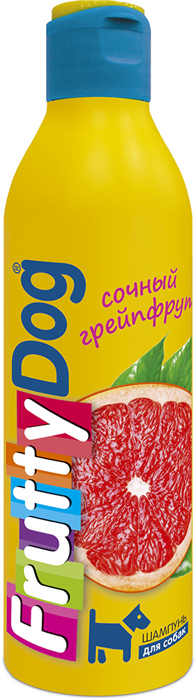 Шампунь для собак АВЗ FruttyDog. Сочный грейпфрут, 250 мл65137 Шампунь для собак АВЗ FruttyDog. Сочный грейпфрут, 250 мл65137Шампунь для собак с ярким ароматом грепфрута, подходит ля частого применения