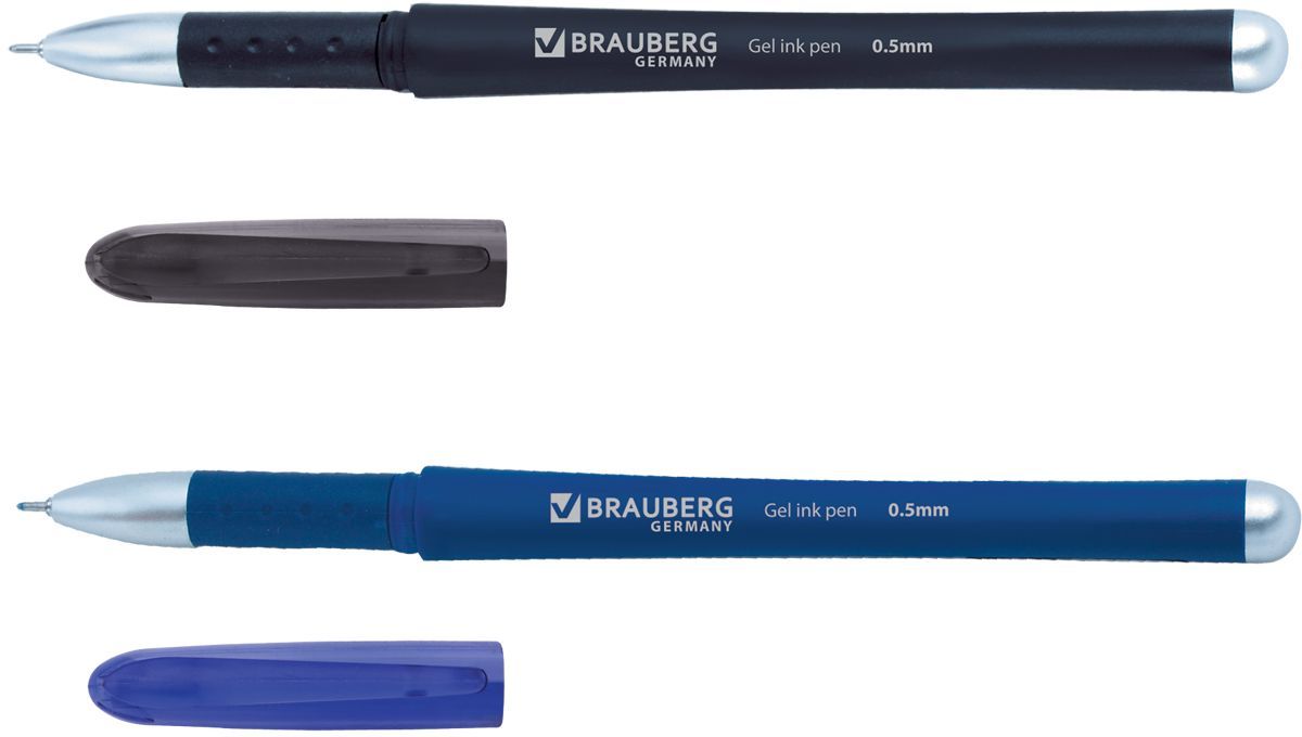 Brauberg Набор гелевых ручек Impulse 2 шт141304 Brauberg Набор гелевых ручек Impulse 2 шт141304Набор гелевых ручек Brauberg Impulse состоит из двух разноцветных ручек. Они отлично подойдут и для школы и для офиса. Ручки с резиновым упором пишут синим и черным цветом, а их корпус выполнен из качественных материалов. Также ручки оснащены сменным стержнем с игольчатым наконечником. Диаметр шарика каждой ручки 0,5 мм. Удобный набор гелевых ручек Brauberg Impulse станет незаменимой канцелярской принадлежностью для вас или для вашего ребенка.