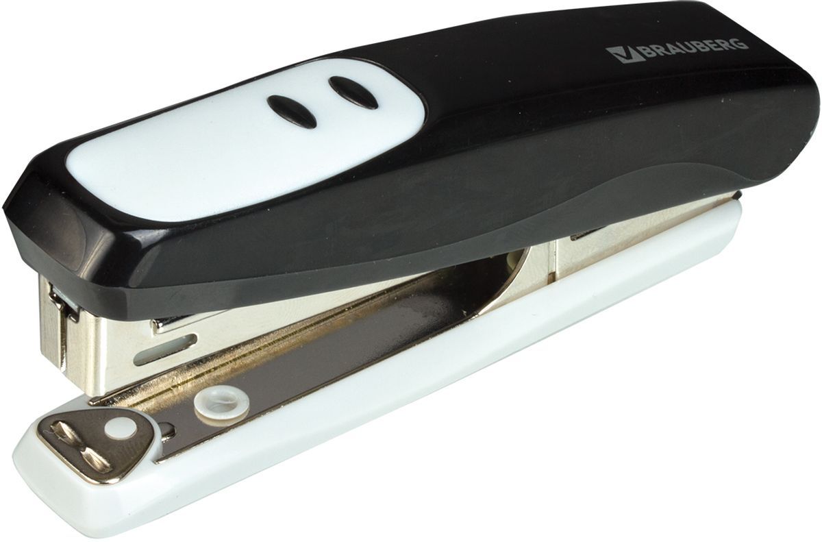 Brauberg Степлер Germanium №10220932 Brauberg Степлер Germanium №10220932Настольный степлер Brauberg Germanium эргономичного дизайна с металлическим механизмом обеспечит качественное скрепление документов. Максимальная загрузка: 100 скоб №10. Пробивная мощность - 12 листов бумаги 80г/м. Оснащен встроенным антистеплером.