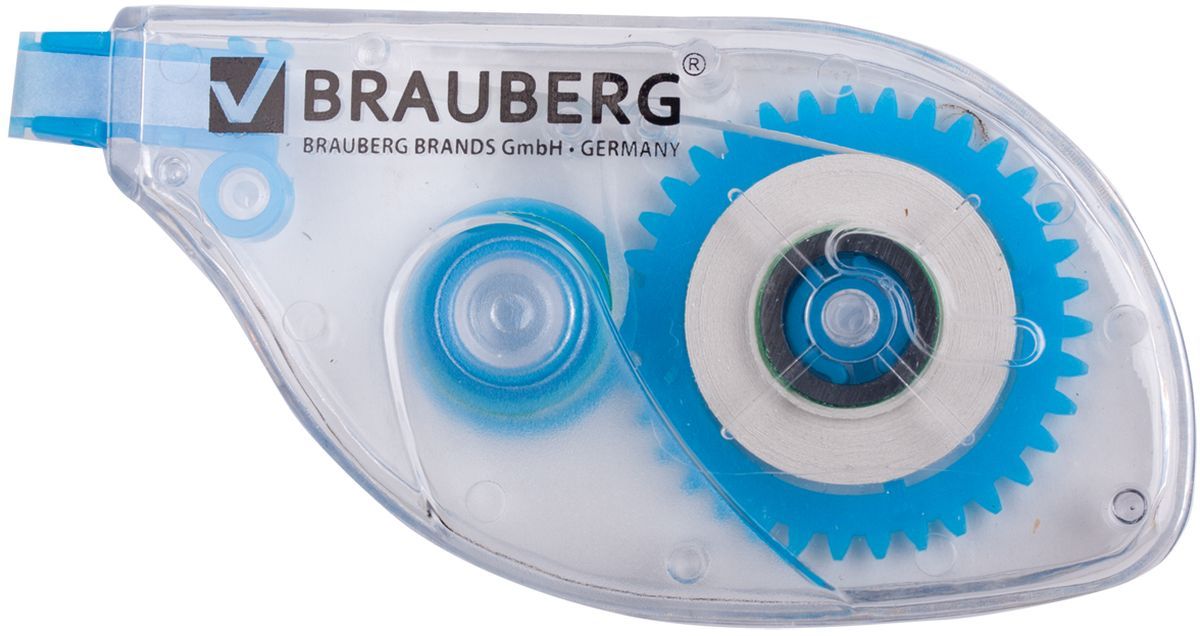 Brauberg Корректирующая лента 5 мм х 6 м221685 Brauberg Корректирующая лента 5 мм х 6 м221685Корректирующая лента Brauberg обеспечивает моментальное исправление ошибок, отличное письмо по исправленному и не требует времени для высыхания. Подходит для всех типов бумаг. Размер 5 мм на 6 м.