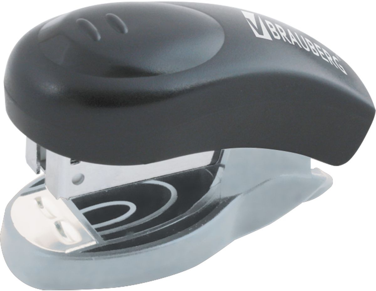 Brauberg Степлер Einkommen №24/6222527 Brauberg Степлер Einkommen №24/6222527Карманный степлер Brauberg Einkommen эргономичного дизайна с металлическим механизмом обеспечит качественное скрепление документов. Максимальная загрузка: 100 скоб №24/6. Пробивная мощность - 25 листов бумаги 80г/м. Оснащен двумя способами крепления.