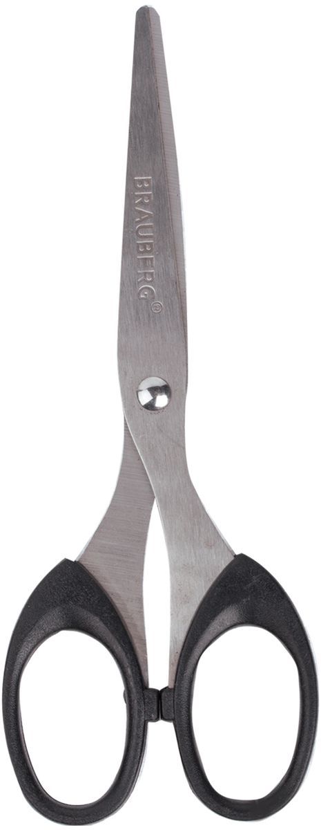 Brauberg Ножницы Classic 16 см цвет черный230933 Brauberg Ножницы Classic 16 см цвет черный230933Ножницы Brauberg Classic предназначены для работы с бумагой, тканью, картоном. Ручки изготовлены из пластика повышенной прочности. Двухсторонняя заточка лезвий.