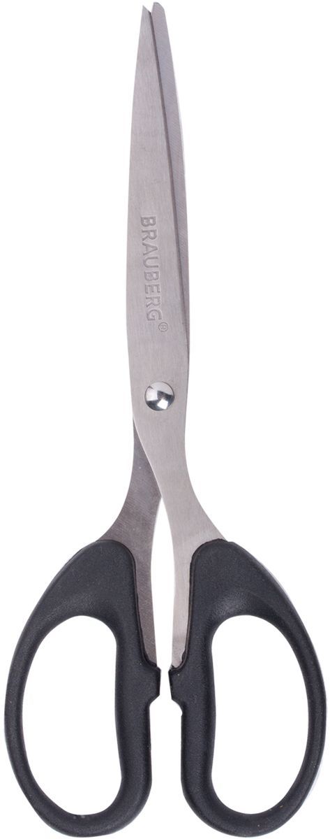 Brauberg Ножницы Classic 17,5 см цвет черный230934 Brauberg Ножницы Classic 17,5 см цвет черный230934Ножницы Brauberg Classic предназначены для работы с бумагой, тканью, картоном. Ручки изготовлены из пластика повышенной прочности. Двухсторонняя заточка лезвий.