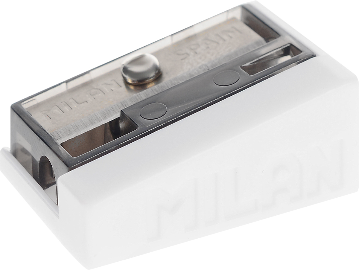 Milan Точилка Basic цвет черный20115250_черный Milan Точилка Basic цвет черный20115250_черныйМодель точилки Milan Basic отличается остро заточенным лезвием и подходит для затачивания как цветных, так и черно-графитных карандашей. Точилка выглядит очень стильно. Она идеально подходит для школы и офиса.