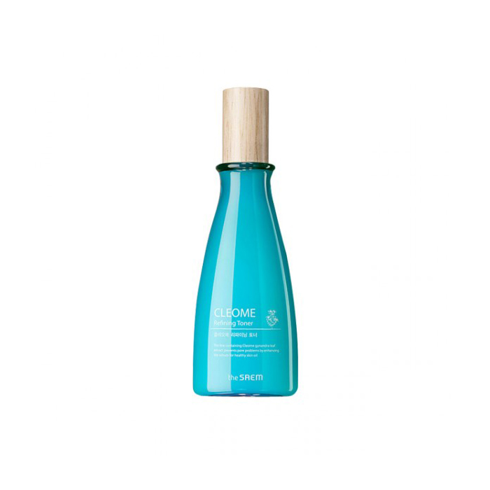 The Saem Тонер для лица с экстрактом клеомы Cleome Refining Toner, 160 млСМ2337 The Saem Тонер для лица с экстрактом клеомы Cleome Refining Toner, 160 млСМ2337Африканский цветок клеома оказывает смягчающее и успокаивающее действие на кожу. Голубая глина нейтрализует и выводит токсины, убивает бактерии, улучшает структуру кожи. Свежий и освежающий рН баланс тонера мягко заполняет и оказывает моментальный стягивающий и разглаживающий эффект. Содержит очищенную воду, денатурат, глицерин, бутиленгликоль, экстракт зеленого чая, ниацинамид.