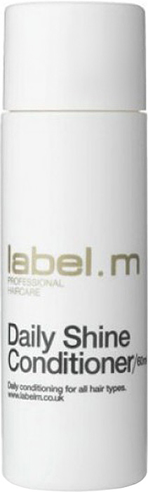 Label.m Кондиционер мягкий блеск 60 млLCDS0060 Label.m Кондиционер мягкий блеск 60 млLCDS0060Кондиционер для ежедневного использования, подходит для всех типов волос. Питает и разглаживает волосы, предотвращая спутывание. Протеины сои и пшеницы придают сияние- белый чай, дыня и эхинацея интенсивно увлажняют. Эксклюзивная разработка label.m, инновационный комплекс Enviroshield защищает волосы от термического воздействия во время укладки и от УФ лучей.