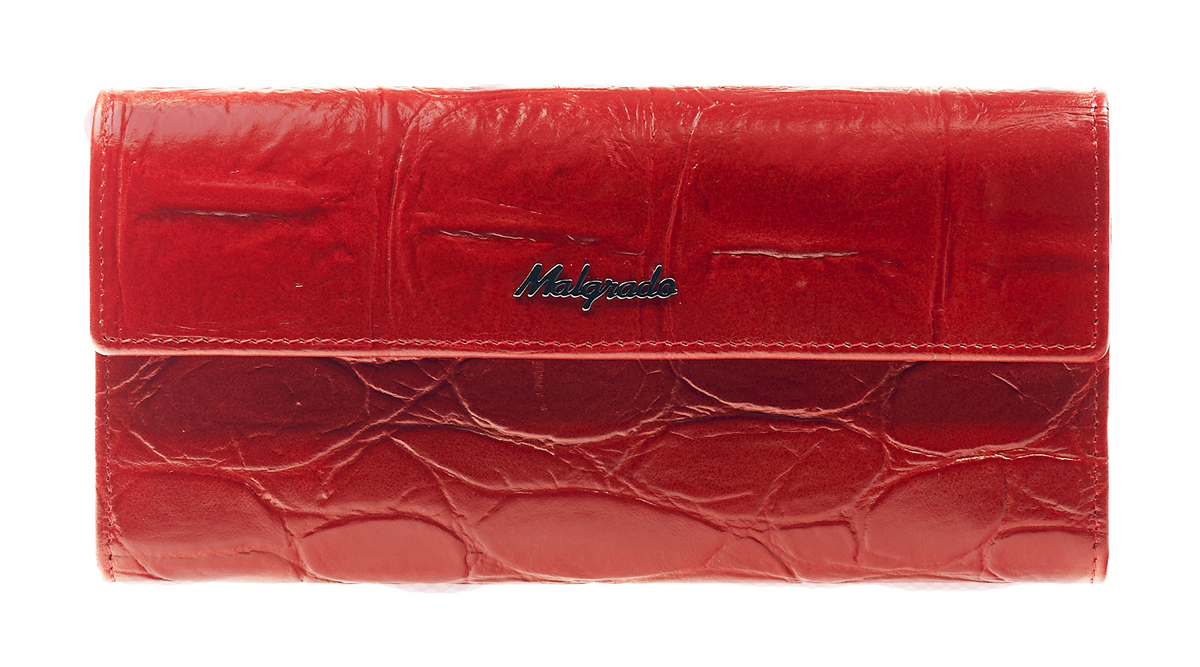Кошелек женский Malgrado, цвет: красный. 72044-1-29102#72044-1-29102# Red Кошелек женский Malgrado, цвет: красный. 72044-1-29102#72044-1-29102# RedСтильный кошелек Malgrado изготовлен из натуральной кожи красного цвета с декоративным тиснением и вмещает в себя купюры в развернутом виде в полную длину. Внутри содержит пять основных отделений, одно из которых закрывается на кнопку, внутри расположено десять кармашков для карточек, визиток или кредиток и одно с прозрачным окошком, одно горизонтальное отделение и еще одно отделение на защелке для мелочи. С оборотной стороны расположен карман на молнии. Закрывается кошелек клапаном на кнопку. Кошелек упакован в подарочную металлическую коробку с логотипом фирмы. Такой кошелек станет замечательным подарком человеку, ценящему качественные и практичные вещи. Характеристики: Материал: натуральная кожа, текстиль, металл. Размер кошелька: 18 см х 10 см х 3 см. Цвет: красный. Размер упаковки: 23 см х 12,5 см х 4,5 см. Артикул: 72044-1-29102#.