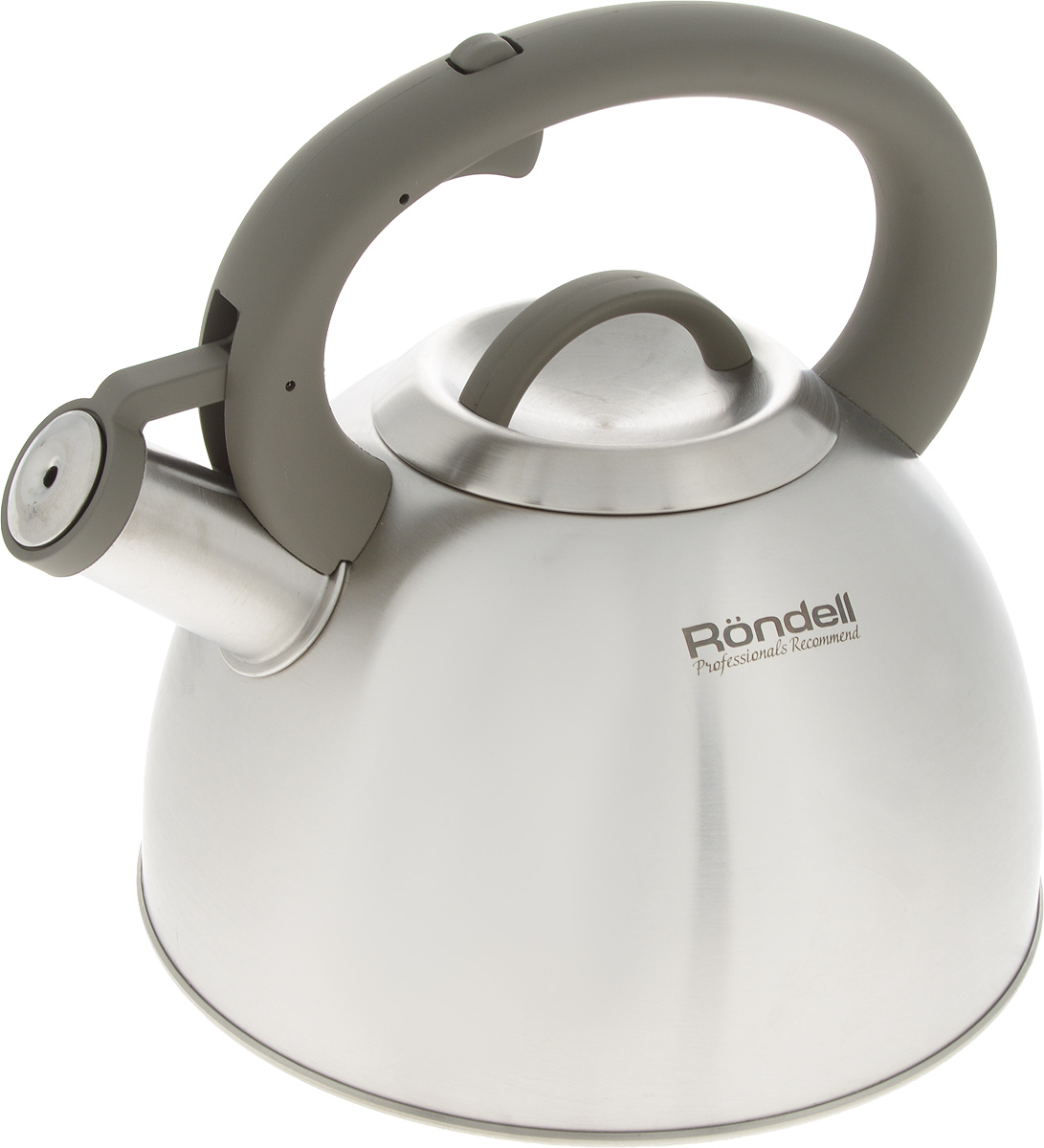 Чайник Rondell Balance, со свистком, 3 лRDS-434 Чайник Rondell Balance, со свистком, 3 лRDS-434Чайник Rondell Balance изготовлен из высококачественной нержавеющей стали 18/10 с матовой полировкой. Нержавеющая сталь обладает высокой устойчивостью к коррозии, не вступает в реакцию с холодными и горячими продуктами и полностью сохраняет их вкусовые качества. Чайник оснащен фиксированной ручкой из бакелита с покрытием Soft-Touch. Носик чайника имеет откидной свисток, звуковой сигнал которого подскажет, когда закипит вода. Благодаря чайнику Rondell Balance, вы будете постоянно ощущать тепло и уют на вашей кухне. Подходит для всех типов плит, включая индукционные. Можно мыть в посудомоечной машине. Диаметр (по верхнему краю): 10 см. Высота (без учета ручки и крышки): 13 см. Высота (с учетом ручки): 23 см