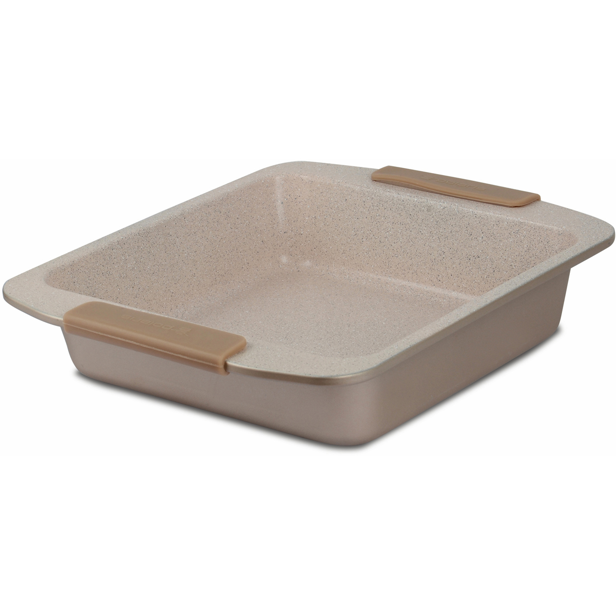 Форма для выпечки Polaris Stone-2323S, 23 x 23 смStone-2323S Форма для выпечки Polaris Stone-2323S, 23 x 23 смStone-2323SФорма изготовлена из высококачественной углеродистой стали Высокопрочное антипригарное покрытие Greblon С3. Толщина стенок 0,8 мм. Ручки с силиконовыми вставками не нагреваются. Размеры: 23*23 см