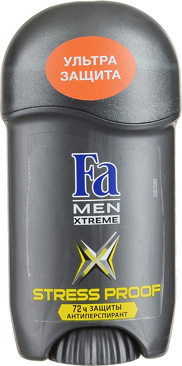 Fa Men Дезодорант-стик Xtreme Activated Stress Proof, мужской, 50 мл12126551 Fa Men Дезодорант-стик Xtreme Activated Stress Proof, мужской, 50 мл12126551Fa Men Xtreme Activated Stress Proof - надежная защита даже в самых стрессовых ситуациях! Благодаря уникальной технологии део-защита начинает работать во время выработки адреналина. 72 часа высокоэффективной защиты против влажности и запаха пота. 0% спирта. Дерматологически протестировано. Характеристики: Объем: 50 мл. Артикул: 1812652. Производитель: Германия. Товар сертифицирован.