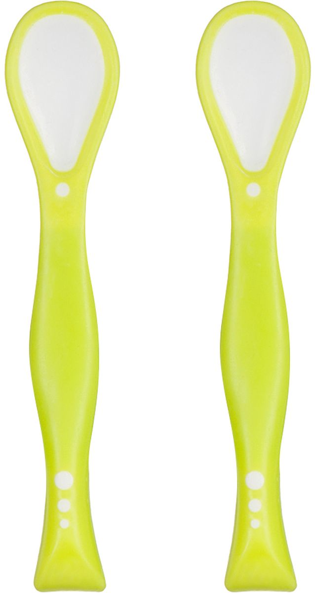 Happy Baby Набор ложек для кормления Baby Spoon цвет лимонный 2 шт15003 LIME Happy Baby Набор ложек для кормления Baby Spoon цвет лимонный 2 шт15003 LIMEНабор ложек для кормления Baby Spoon: мягкая ложечка не травмирует дёсны, эргономичная нескользящая ручка, приятный на ощупь материал.