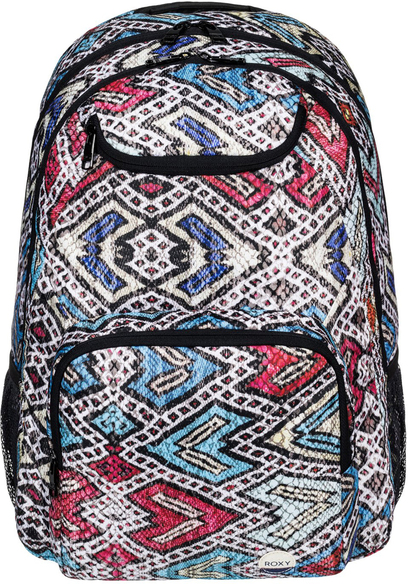 Рюкзак женский Roxy Shadow Swell, цвет: синий, красный. ERJBP03400-BLA6ERJBP03400-BLA6 Рюкзак женский Roxy Shadow Swell, цвет: синий, красный. ERJBP03400-BLA6ERJBP03400-BLA6Женский рюкзак Roxy выполнен из текстиля. У модели два основных отделения. Передняя сторона оформлена двумя карманами на молнии, боковые стороны - сетчатыми карманами. Рюкзак с регулируемыми по длине плечевыми лямками.