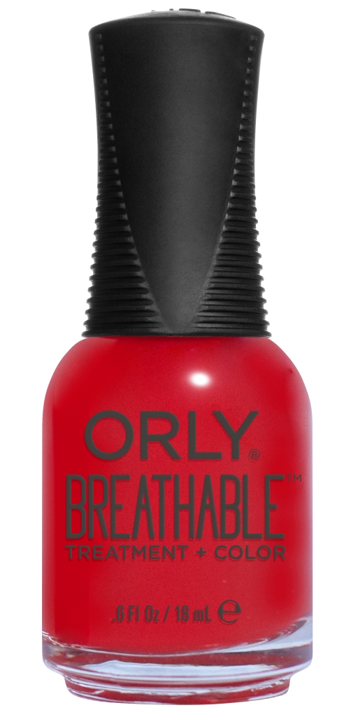 Orly Профессиональный дышащий уход (цвет) за ногтями 905 LOVE MY NAILS 18 мл20905 Orly Профессиональный дышащий уход (цвет) за ногтями 905 LOVE MY NAILS 18 мл20905Бренд ORLY разработал первый профессиональный цветной дышащий уход за ногтями BREATHABLE. Инновационная дышащая технология BREATHABLE создаёт на ногте проницаемую пленку, позволяющую кислороду, влаге и активным ингредиентам препарата достигать поверхности ногтя. BREATHABLE от ORLY — уход и цвет в одном флаконе! Преимущества BREATHABLE от ORLY: 1. Способствует росту и укреплению ногтей благодаря дышащей технологии и формуле с аргановым маслом, витамином С и провитамином В5. 2. Формула «Все в одном» позволяет наносить BREATHABLE без использования базового и верхнего покрытий. 3. Запатентованная плоская кисть для удобного нанесения. · 4. Стойкость. Палитра BREATHABLE от ORLY — это роскошные оттенки и прозрачный блеск-уход для ультраглянца. Стильный маникюр и профессиональный уход – это новинка BREATHABLE от ORLY!