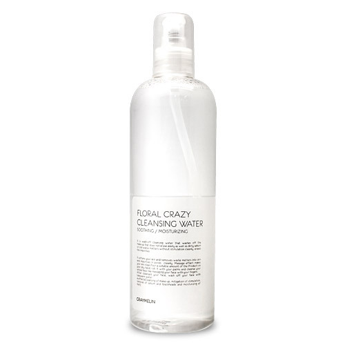 Graymelin, Очищающая вода, Floral Crazy Cleansing Water, 500 мл8809429953674 Graymelin, Очищающая вода, Floral Crazy Cleansing Water, 500 мл8809429953674Мягкое средство с натуральным составом бережно очищает даже самую чувствительную кожу, справляется с самым стойким макияжем, удаляет загрязнения, увлажняет и смягчает. Не требует смывания. Морская вода в составе средства не только очищает, но одновременно насыщает уставшую кожу минералами и микроэлементами, обладает противовоспалительным и антимикробным действием. Гидролат василька смягчает кожу, а растительные экстракты увлажняют и успокаивают кожу.