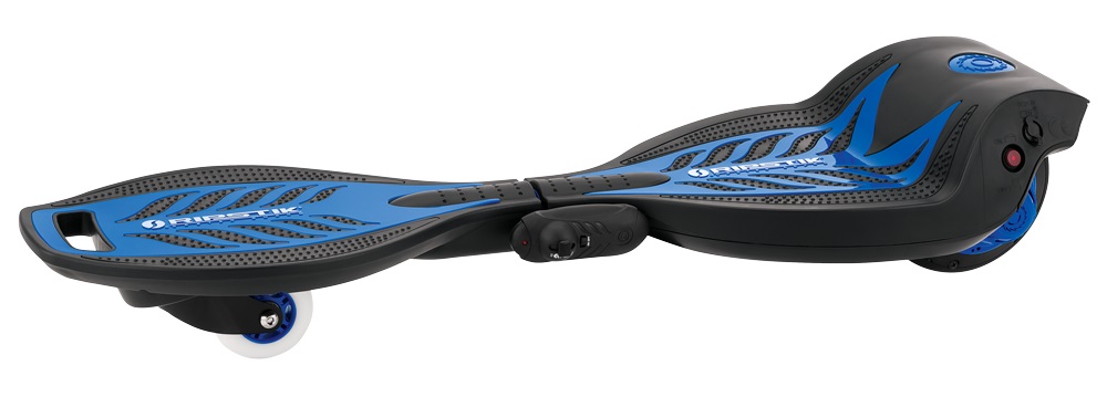 Электроскейтборд Razor RipStik Electric, цвет: синий021803 Электроскейтборд Razor RipStik Electric, цвет: синий021803Устали крутить бедрами на классическом рипстике? Встречайте - первый в мире электрический роллерсерф! Теперь можно кататься по городу, как на волнах. Электрическим рипстиком можно управлять привычным способом, а также регулировать скорость через пульт дистанционного управления, который уже идет в комплекте. Управление очень простое, справится и ребенок от 7-8 лет. Благодаря инновационной эксклюзивной технологии с мотор-колесом и литий-ионной батареей на 22V, электрический скейт способен развивать скорость до 16 км/час, и непрерывно передвигаться до 50 минут! При этом двигаться можно не только на электрической тяге, но и благодаря инерционной, механической силе, как на классическом рипстике. Теперь можно не просто кататься, передвигаясь по городу, парку, но и делать это максимально эффектно и необычно! От 8 лет Вес продукта 6,94 кг. Подходит детям и подросткам ростом от 100 до 180 см. Максимальная нагрузка 65 кг. Максимальная скорость 16 км/час Запас непрерывного хода до 50 минут...
