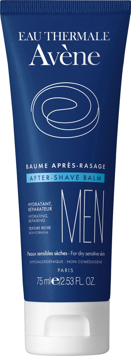 Avene Men Бальзам после бритья, 75 млC51262 Avene Men Бальзам после бритья, 75 млC51262Мгновенно успокаивает раздражение и предотвращает риск возникновения бактерий при микропорезах. Оставляет на коже мягкую защитную пленку. Без спирта, без парабенов. Преимущества: - Восстановление: Восстанавливает кожу, поврежденную во время бритья. - Очищение: Очищает кожу и сокращает риск возникновения бактерий при микропорезах. - Увлажнение: Его увлажняющее вещество смягчает кожу, делая ее более упругой. - Успокаивающее действие: Успокаивающие и снимающие раздражение свойства термальной воды Avene придают коже настоящее ощущение комфорта.