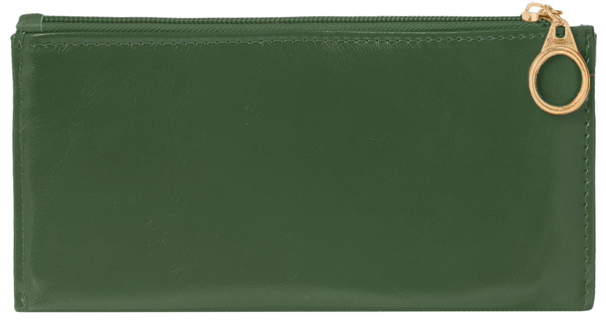Кошелек женский Leighton, цвет: темно-зеленый. 741741 green Кошелек женский Leighton, цвет: темно-зеленый. 741741 greenСтильный женский кошелек Leighton выполнен из искусственной кожи и закрывается на застежку-молнию. Подкладка кошелька изготовлена из полиэстера. Изделие содержит три отделения для купюр, восемь карманов для пластиковых карт, снаружи карман на молнии.