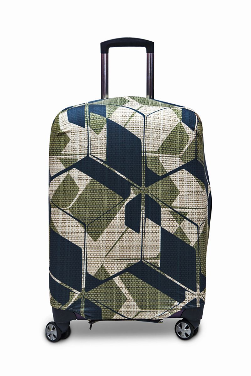 Чехол для чемодана Fancy Armor Travel Suit Eco. Милитари, размер M/L (52-65 см)FTS_ECO_039 Чехол для чемодана Fancy Armor Travel Suit Eco. Милитари, размер M/L (52-65 см)FTS_ECO_039Чехол Fancy Armor Travel Suit Eco. Милитари предназначен для чемоданов высотой 52-65 см, выполнен из спандекса - легкого, эластичного и стойкого к разрыву материала, плотностью 240 г/см3. Универсальный чехол для большого чемодана защищает чемодан и вещи от грязи и повреждений, заменяет пленку в аэропорту и позволяет сэкономить время и деньги на упаковке багажа, а также поможет безошибочно отличить свой чемодан. Запатентованная выкройка обеспечивает идеальную посадку, а высокое качество пошива и используемых материалов гарантирует долгую службу чехла. Обработанные силиконовой резинкой вырезы специальной формы обеспечивают удобный доступ ко всем ручкам чемодана.