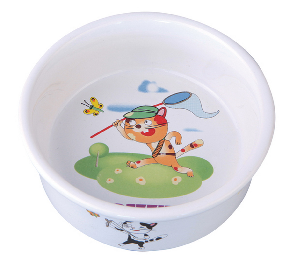 Миска для кошек Dezzie Охотник, 150 мл5637005 Миска для кошек Dezzie Охотник, 150 мл5637005Керамическая миска привлекает внимание покупателей блестящей гладкой поверхностью и интересным рисунком.
