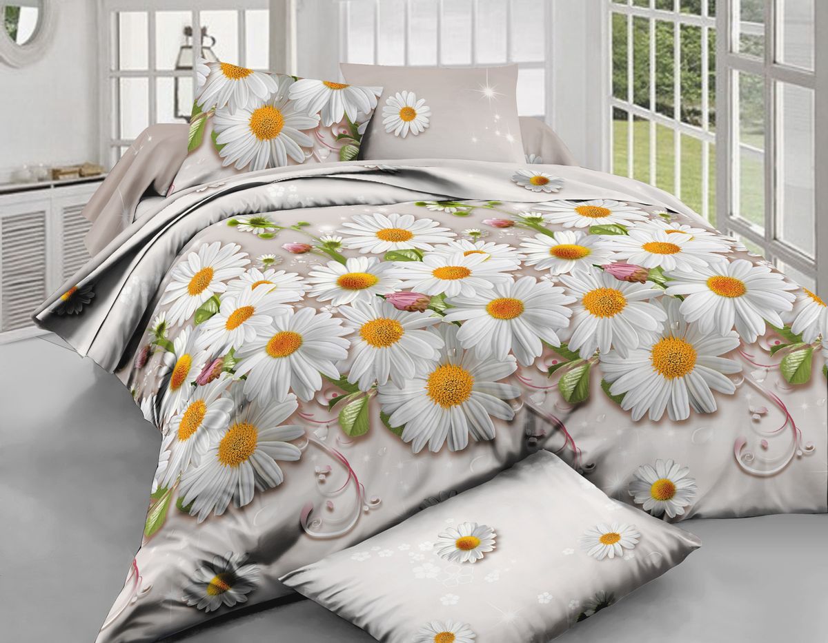 Комплект белья Amore Mio Gerber, 1,5-спальный, наволочки 70x70, цвет: белый, желтый, молочный82869 Комплект белья Amore Mio Gerber, 1,5-спальный, наволочки 70x70, цвет: белый, желтый, молочный82869Amore Mio – Комфорт и Уют - Каждый день! Amore Mio предлагает оценить соотношению цены и качества коллекции. Разнообразие ярких и современных дизайнов прослужат не один год и всегда будут радовать Вас и Ваших близких сочностью красок и красивым рисунком. Что такое Satin/Сатин.-это ткань сатинового (атласного) переплетения нитей. Имеет гладкую, шелковистую лицевую поверхность, на которой преобладают уточные нити (уток – горизонтально расположенные в тканом полотне нити). Сатин изготавливается из крученой хлопковой нити двойного плетения. Он чрезвычайно приятен на ощупь, не электризуется и не скользит по кровати. Сатин прекрасно сохраняет форму и не мнется, отлично пропускает воздух, что позволяет телу дышать и дарит здоровый и комфортный сон.