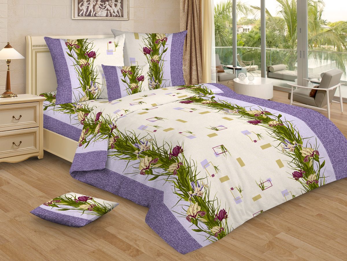Комплект белья Amore Mio Iris, 1,5-спальный, наволочки 70x70, цвет: сиреневый, зеленый83925 Комплект белья Amore Mio Iris, 1,5-спальный, наволочки 70x70, цвет: сиреневый, зеленый83925Постельное белье из бязи практично и долговечно, а самое главное - это 100% хлопок! Материал великолепно отводит влагу, отлично пропускает воздух, не капризен в уходе, легко стирается и гладится. Новая коллекция Naturel 3-D дизайнов позволит выбрать постельное белье на любой вкус!