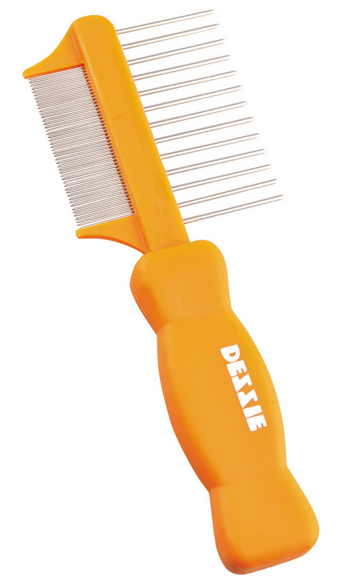 Расческа для грызунов Dezzie, двухсторонняя, длина 13,6 см5630600 Расческа для грызунов Dezzie, двухсторонняя, длина 13,6 см5630600Расческа двухсторонняя Dezzie для ежедневного ухода за грызунами сделает процедуру расчесывания безболезненной и приятной для питомца. Эргономичная ручка удобна в использовании. Длина расчески: 13,6 см.