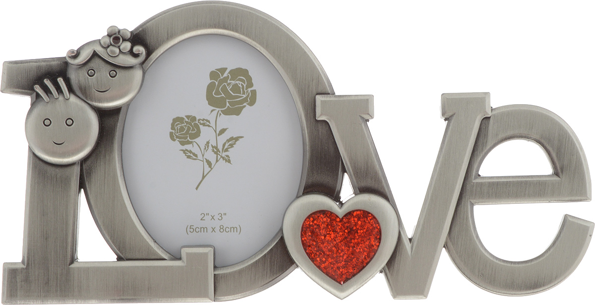 Фоторамка Platinum Love, 5 х 6,5 см. PF10971BPLATINUM PF10971B Фоторамка Platinum Love, 5 х 6,5 см. PF10971BPLATINUM PF10971BДекоративная фоторамка Platinum Love выполнена из металла в виде слова Love. Окошечко для фотографии имеет овальную форму. Рамка позволит сохранить на память изображения дорогих вам людей и интересных событий вашей жизни. Изделие имеет ножку для размещения на столе. С таким украшением вы сможете не просто внести в интерьер своего дома элемент необычности, но и создать атмосферу уюта и тепла.