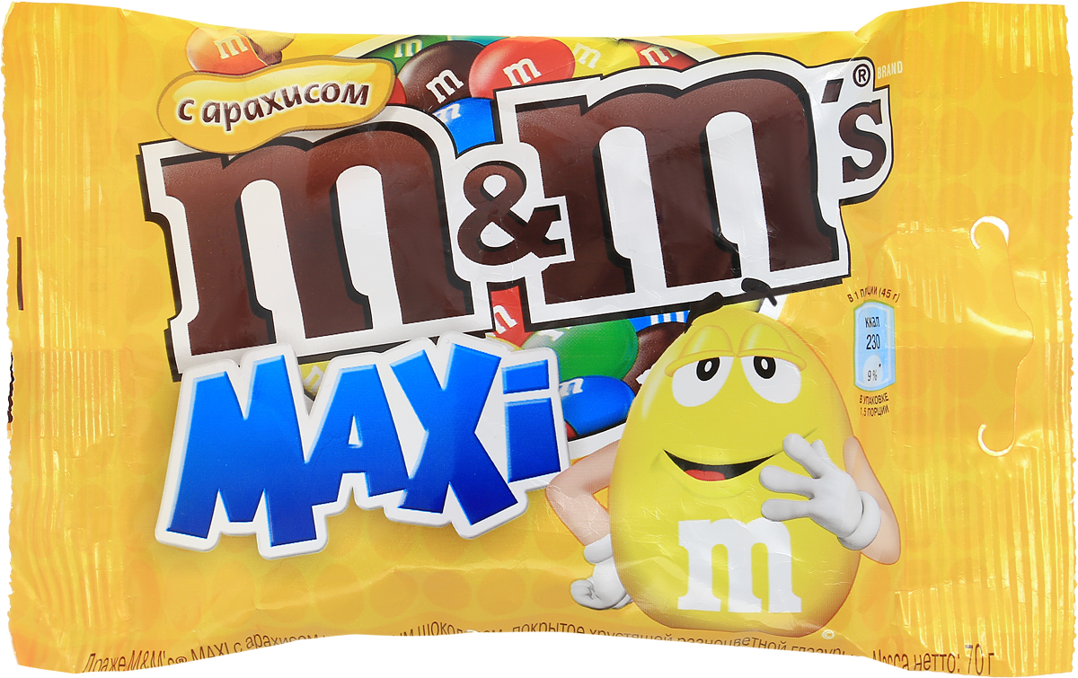 M&Ms Драже с арахисом, 70 г79003060 M&Ms Драже с арахисом, 70 г79003060Драже M&Ms с арахисом - это больше веселых моментов для вас и ваших друзей! Разноцветные драже можно съесть самому или разделить с друзьями. В любом случае, вкус отличного молочного шоколада и арахиса подарит вам удовольствие и радость.