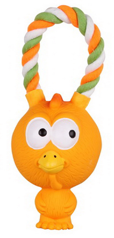 Игрушка для собак Dezzie Цыпленок на веревке, длина 17 см5620100 Игрушка для собак Dezzie Цыпленок на веревке, длина 17 см5620100Игрушка для собак Dezzie Цыпленок на веревке изготовлена из латекса в виде цыпленка с текстильными веревками. Она безопасна для здоровья животного. Латекс не твердеет под действием желудочного сока, поэтому игрушку можно смело покупать даже самым маленьким щенкам. Очаровательная игрушка обеспечит досуг собаке и не позволит ей скучать. Длина игрушки: 17 см.