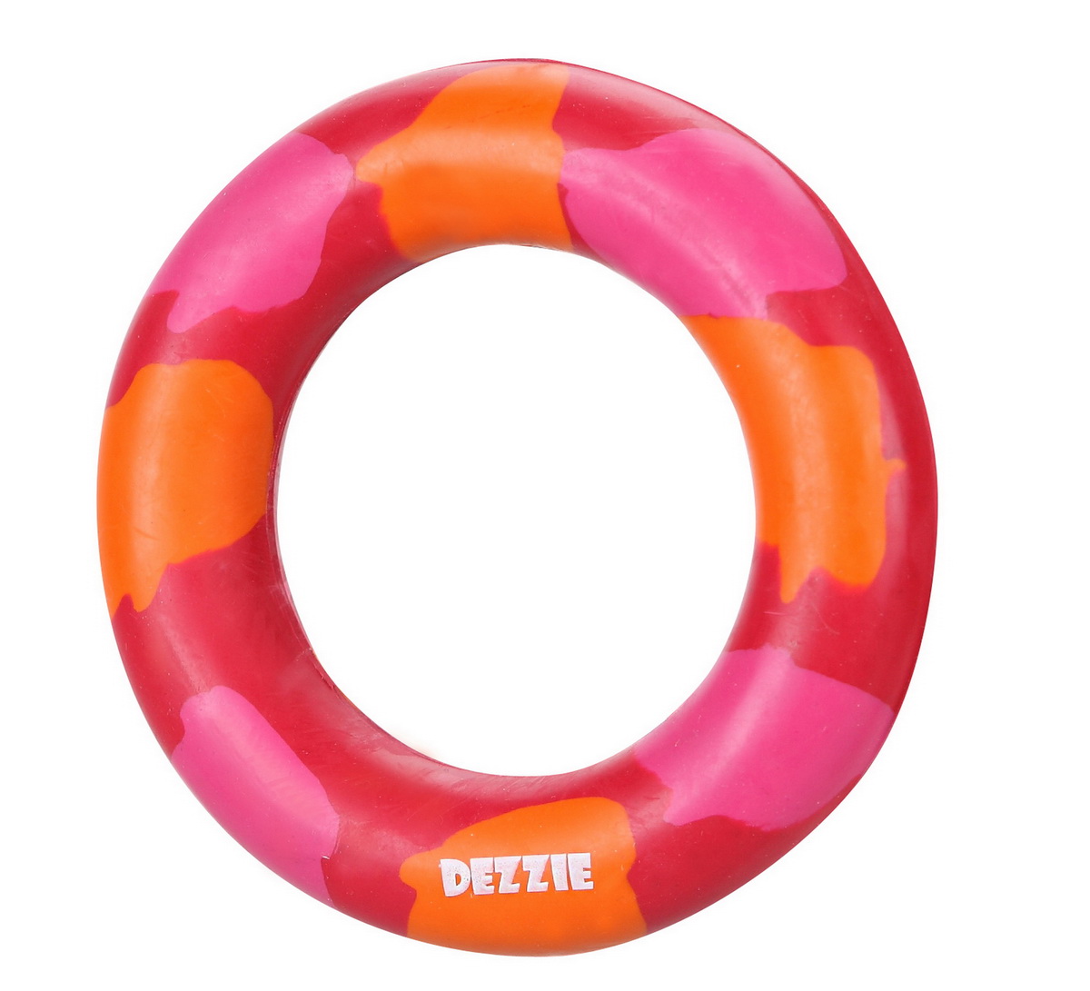 Игрушка для собак Dezzie Кольцо, с запахом мяса, диаметр 8,5 см5638409 Игрушка для собак Dezzie Кольцо, с запахом мяса, диаметр 8,5 см5638409Игрушка для собак Dezzie Кольцо, выполненная из резины станет отличным подарком активному питомцу, чьи хозяева заботятся о здоровье и правильном развитии собаки. Игрушки из резины созданы из безопасного и прочного материала, поэтому их спокойно можно использовать при длительных занятиях и играх с любимцем. Эластичность резины и специальные выступы на поверхности игрушек способствуют тренировке жевательных мышц, очищению зубов и массажу десен собаки. Привлекающий животных аромат мяса и увлекательная структура игрушек позволит вашему питомцу надолго занять свой досуг. Диаметр игрушки: 8,5 см.