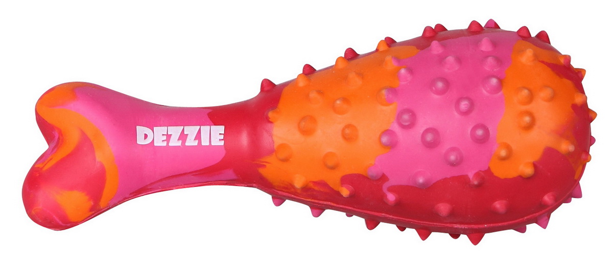 Игрушка для собак Dezzie Голень, со вкусом мяса, длина 13 см5638416 Игрушка для собак Dezzie Голень, со вкусом мяса, длина 13 см5638416Игрушка для собак Dezzie Голень, выполненная из резины станет отличным подарком активному питомцу, чьи хозяева заботятся о здоровье и правильном развитии собаки. Игрушки из резины созданы из безопасного и прочного материала, поэтому их спокойно можно использовать при длительных занятиях и играх с любимцем. Эластичность резины и специальные выступы на поверхности игрушек способствуют тренировке жевательных мышц, очищению зубов и массажу десен собаки. Привлекающий животных аромат мяса и увлекательная структура игрушек позволит вашему питомцу надолго занять свой досуг. Длина игрушки: 13 см.